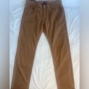 NWT Peter Millar Wayfare Five-Pocket Pant 34x32 Tawny Brown Tailored Fit $200